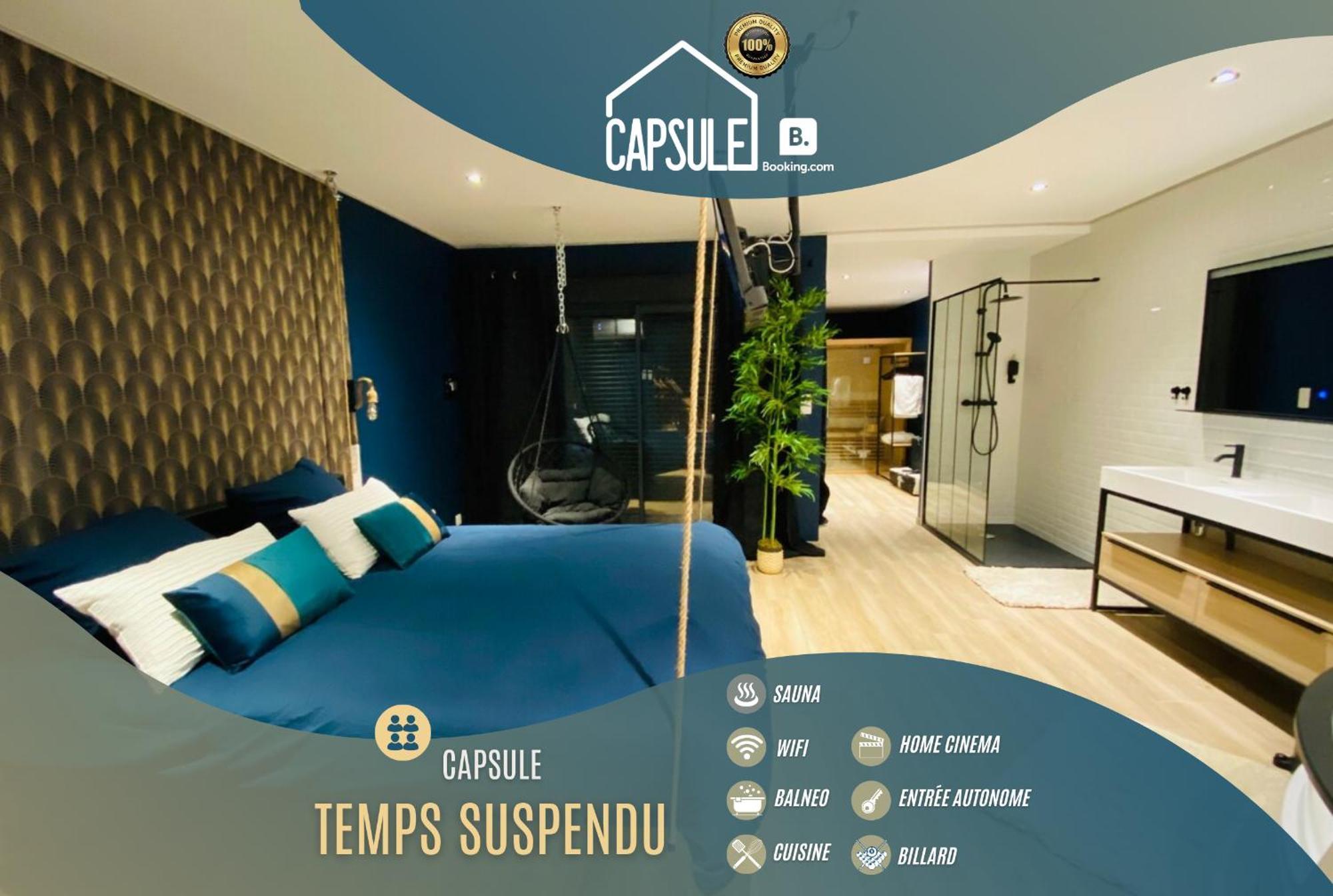 Apartment Capsule Temps Suspendu - Balneo, Cinema & Billard
